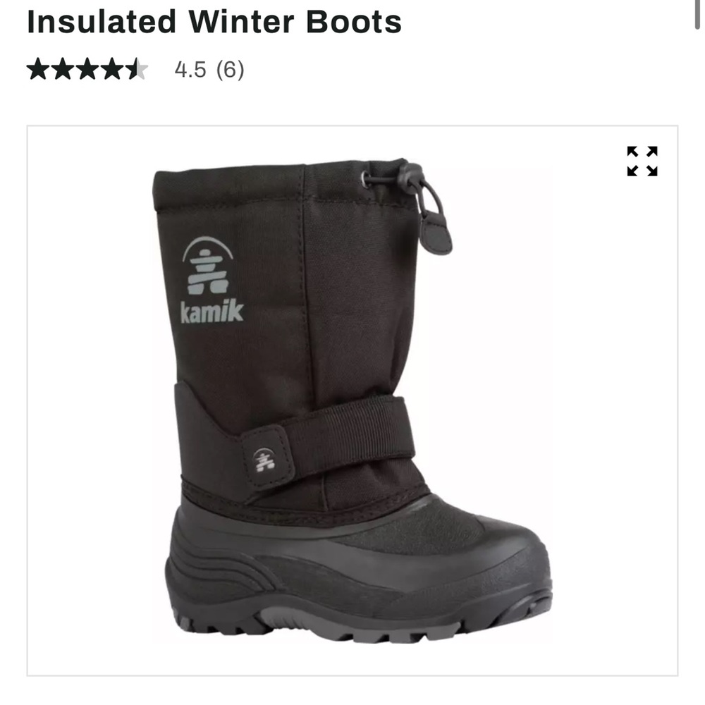 Kamik kids insulated Snow boots